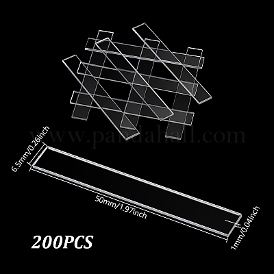 200Pcs Transparent Acrylic Sheets&nbsp;FIND-GA0007-20A-1