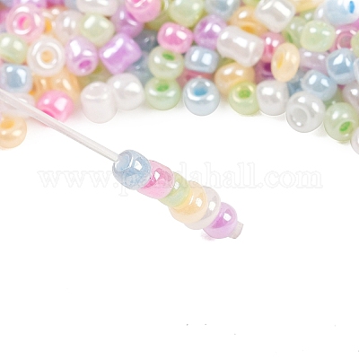 12/0 ガラスシードビーズ  セイロン  ラウンド  ミックスカラー  2mm  穴：1mm&nbsp;SEED-R006-2mm-1