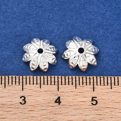 アイアン製ビーズキャップ  銀  10x4mm&nbsp;IFIN-D030-10x4mm-S-1