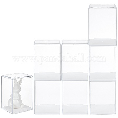 8Pcs PS Plastic Action Figure Display Cases&nbsp;ODIS-FG0002-04B-1