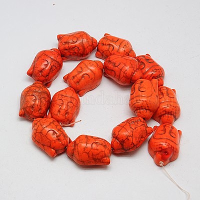Synthetic Turquoise Beads Strands&nbsp;TURQ-G119-20x29mm-05-1