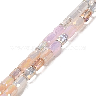 Electroplate Glass Beads Strands&nbsp;EGLA-D030-08I-1