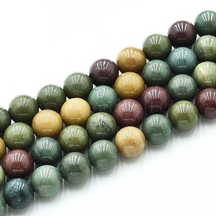 Natural Quartz Beads Strands G-N355-8mm-28-1