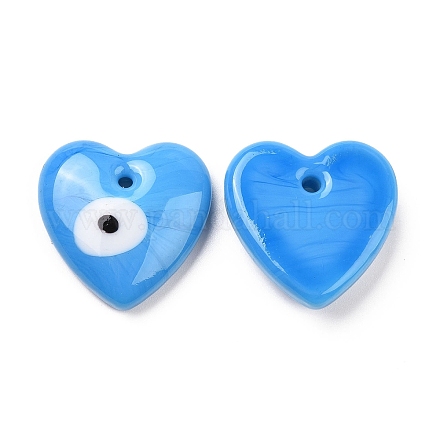 Handmade Evil Eye Lampwork Pendants LAMP-M014-05E-1