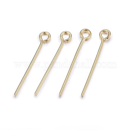 ティンク✩︎⡱様 ピンおまとめ 304ステンレススチールアイピン ゴールドカラー 18mm 穴：1.5mm ピン