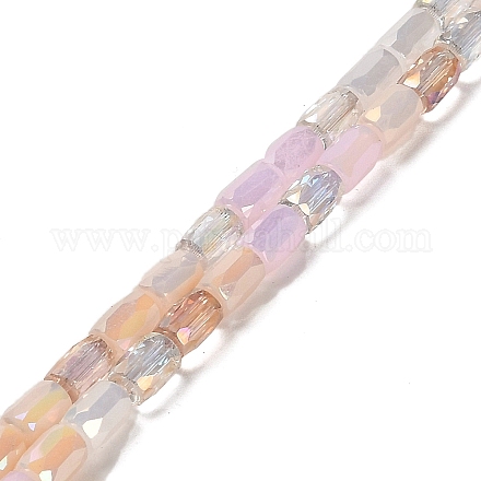 Electroplate Glass Beads Strands EGLA-D030-08I-1