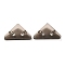 Triangle Shaped Plastic Clips, for Office School Supplies, Black, 31x52x19mm