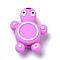 Silicone Focal Beads, Turtle, Magenta, 29x22x8mm, Hole: 3mm