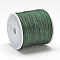 Nylon Braided Cord, Chinese Knotting Cord for Jewelry Making Macrame Craft, Dark Green, 0.4mm, about 174.98 Yards(160m)/Roll