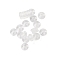 Silicone Gasket, Rings, Clear, 2.5x0.7mm, Hole: 0.7mm, 100pcs/set