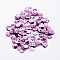 Plastic Paillette Beads, Semi-cupped Sequins Beads, Center Hole, Plum, 5x0.5mm, Hole: 1mm, about 35000pcs/pound