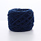 Soft Crocheting Polyester Yarn, Thick Knitting Yarn for Scarf, Bag, Cushion Making, Midnight Blue, 6mm, about 100m/skein