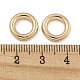 CCBプラスチックビーズ  丸いリング  ゴールドカラー  12x2.8mm  穴：7mm&nbsp;CCB-L014-01B-G-3