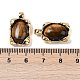 Brass with Gemstone Pendants&nbsp;KK-Q030-25A-G-3