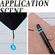 60Pcs Silicone Pendant&nbsp;SIL-GF0001-44-5