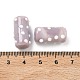 手作りのランプワークの凹凸のあるビーズ  水玉模様の列  ミックスカラー  20x11x11~12mm  穴：1.8mm&nbsp;LAMP-G170-01B-4