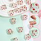20Pcs Handmade Foil Lampwork Bumpy Beads&nbsp;FOIL-SZ0001-01-3