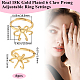 Brass Adjustable Ring Findings&nbsp;KK-BBC0023-69C-2