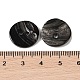 天然貝ボタン  染め  2穴  フラットラウンド  ブラック  16.5x1.5mm  穴：1.8~2mm&nbsp;BSHE-H018-16B-3