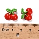 オペーク樹脂カボション  チェリー  レッド  13x14.5x7mm&nbsp;RESI-Z037-01A-3