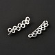 合金ダングルピアス  リング  銀  20x6mm  ピン：0.6mm&nbsp;EJEW-F270-06S-2