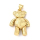 Brass Micro Pave Cubic Zirconia Pendants&nbsp;KK-E077-01G-01-2