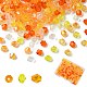 透明なアクリルビーズ  双円錐形  ミックスカラー  4x4mm  穴：1.5mm  100個/カラー&nbsp;TACR-YW0002-05B-1