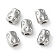 ラックメッキ真鍮スペーサービーズ  ナゲット  プラチナ  7.5x6x3.5mm  穴：1.6~1.8mm&nbsp;KK-WH0084-13C-P-1