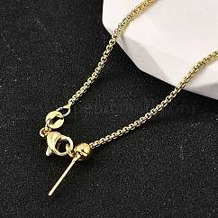 1.5MM Brass Box Chain Adjustable Slider Necklaces, Lead Free & Cadmium Free, Long-Lasting Plated, Rack Plating, Real 18K Gold Plated, 17.72 inch(45cm)
