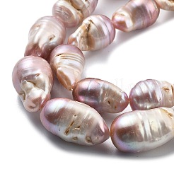 Natural Nucleated Pearl Beads Strands&nbsp;PEAR-B004-15D-02D