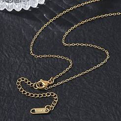 1.5MM 304 Stainless Steel Cable Chain Necklaces for Women&nbsp;SA-CBACA62-02G