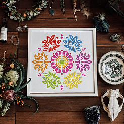 PET Hollow Out Drawing Painting Stencils&nbsp;DIY-WH0391-0782