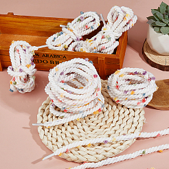 4 Pairs Rainbow Polka Dot Cotton Shoelaces&nbsp;FIND-FH0012-03B
