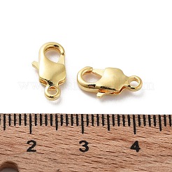 真鍮カニカン  18KGP本金メッキ  13x7x3mm  穴：1.6mm&nbsp;KK-G479-02G