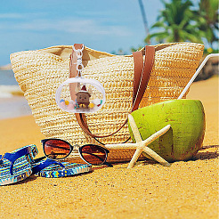 4Pcs 4 Styles Mini Oval Transparent PVC Zipper Coin Purse Wallets Bags with Clasps and Balls&nbsp;AJEW-GO0001-94