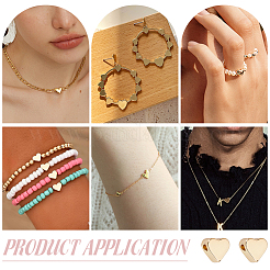 100Pcs Brass Beads&nbsp;KK-PH0015-08