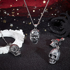 4Pcs 2 Styles Stainless Steel Pendants&nbsp;STAS-UN0054-69