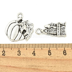 50Pcs Hallowmas Theme Tibetan Style Alloy Pendants&nbsp;FIND-U010-07