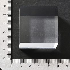 ジュエリー用アクリルディスプレイ台座  正方形  透明  4x4x2.85cm&nbsp;OACR-XCP0001-12