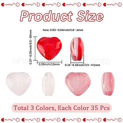 3 Strands 3 Colors Transparent Glass Beads Strand&nbsp;GLAA-PA0001-07