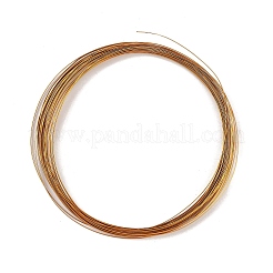 5mアルミワイヤー  フラット  DIYクラフト用  砂茶色  1x0.3mm  約16.40フィート（5m）/ロール&nbsp;AW-H001-04H