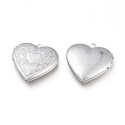 Non-Tarnish 304 Stainless Steel Locket Pendants&nbsp;STAS-K192-14P