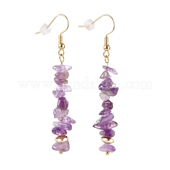 Natural Mixed Chip Gemstone Dangle Earring&nbsp;EJEW-JE04561