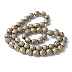 Electroplated Synthetic Non-magnetic Hematite Beads Strands&nbsp;G-S382-01G