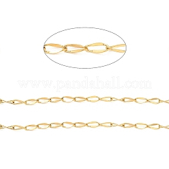 イオンプレーティング（IP）304ステンレスリンクチェーン  ゴールドカラー  56x46mm&nbsp;STAS-D084-37G