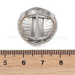女性用フラットラウンド304ステンレススチールエナメル指輪  ステンレス鋼色  レッド  フラットラウンド：22mm  usサイズ6（16.5mm）&nbsp;RJEW-G355-07P-02