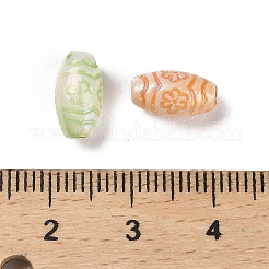 プラスチックビーズ  クラフトビーズ  オーバル  10.5x5.5mm  穴：1.8mm  1724個/ 500g&nbsp;KY-B004-10B
