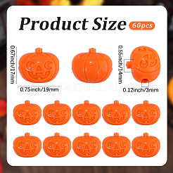 60Pcs Halloween Opaque Resin Beads&nbsp;RESI-SC0036-67