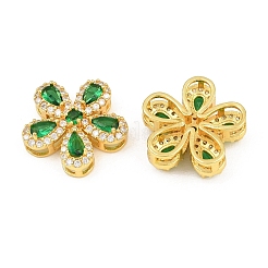 Brass Micro Pave Cubic Zirconia Pendants&nbsp;CU-CBA3D67-06G