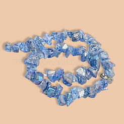 1 Strand Electroplated Natural Quartz Beads Strands&nbsp;G-PA0001-18D